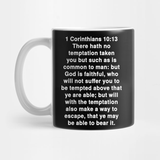 1 Corinthians 10:13  King James Version (KJV) Bible Verse Typography by Holy Bible Verses